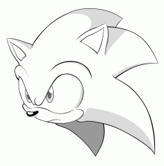 schizzo Sonic stile manga